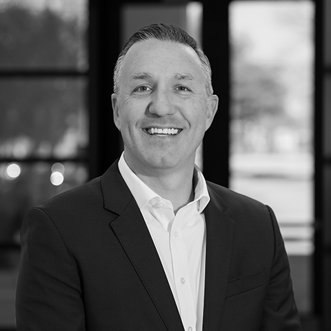 Black and white image of Alex Queen